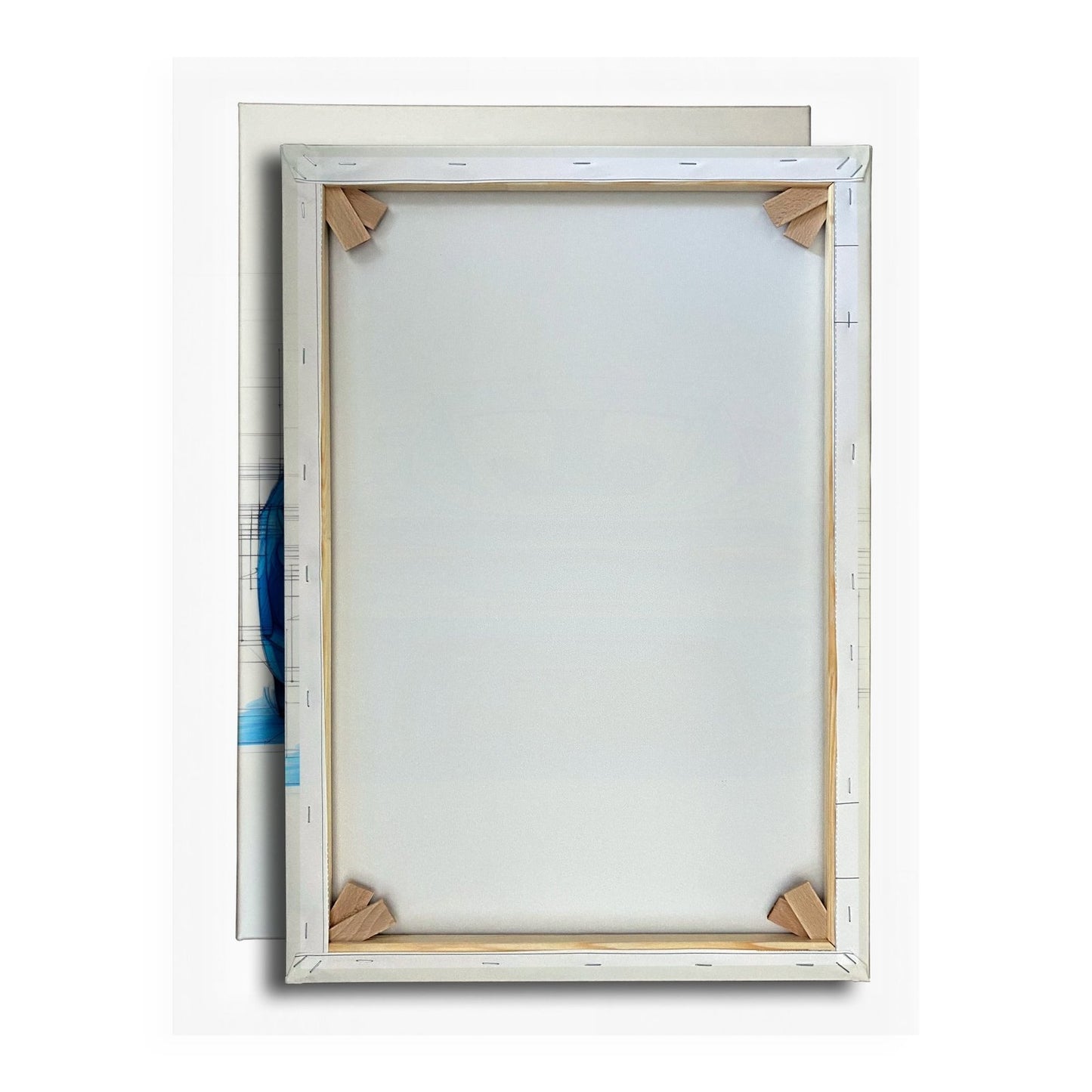 Leinwandbild Sportwagen Skizze Rückansicht XXL – Auto Wandbild Kunst - deyoli