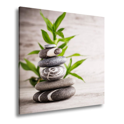 Leinwandbild Stein für Stein – Zen in vollendeter Balance. - deyoli