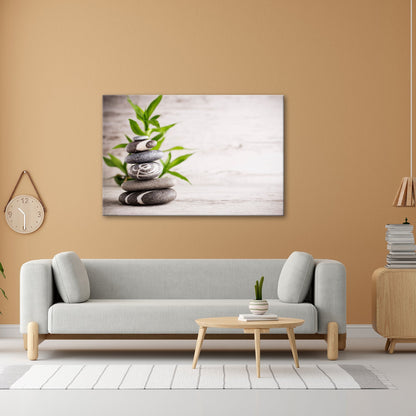 Leinwandbild Stein für Stein – Zen in vollendeter Balance. - deyoli