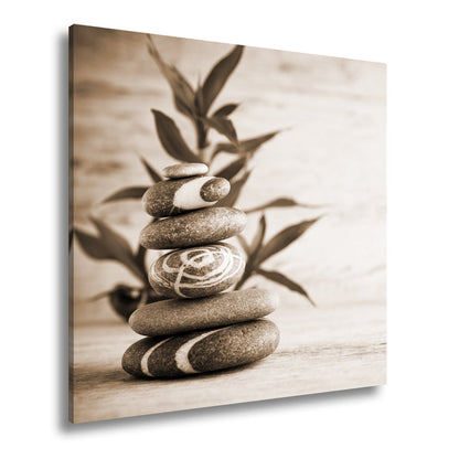 Leinwandbild Stein für Stein – Zen in vollendeter Balance. - deyoli