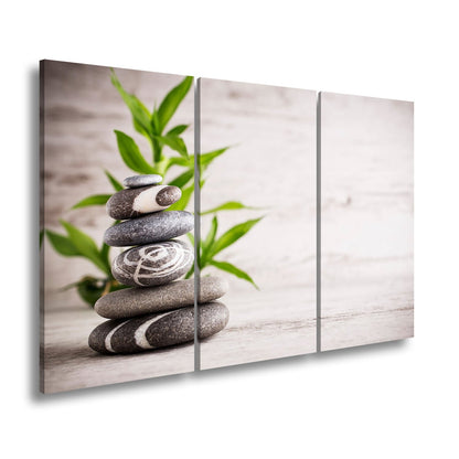 Leinwandbild Stein für Stein – Zen in vollendeter Balance. - deyoli