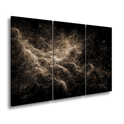 Leinwandbild Sternenwirbel im kosmischen Tanz XXL – Universum Wandbild - deyoli