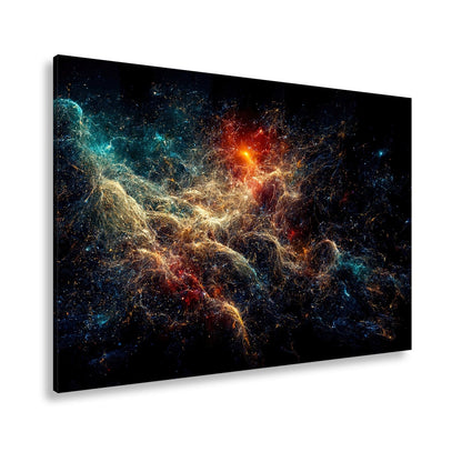 Leinwandbild Sternenwirbel im kosmischen Tanz XXL – Universum Wandbild - deyoli