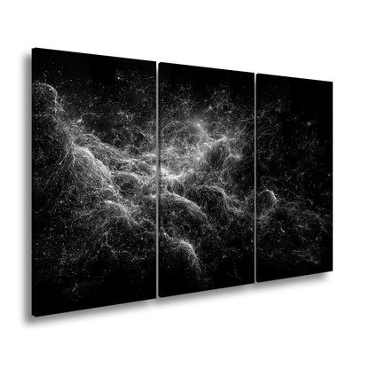 Leinwandbild Sternenwirbel im kosmischen Tanz XXL – Universum Wandbild - deyoli