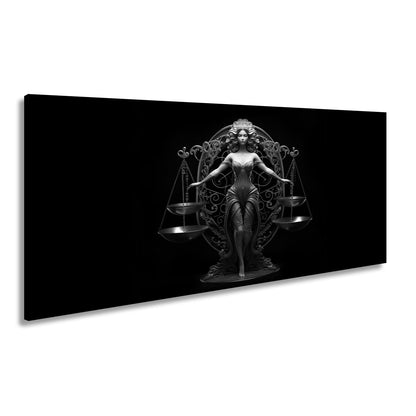 Leinwandbild Sternzeichen Elegante Waage mit Balance aus Stärke und Harmonie - deyoli