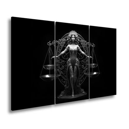 Leinwandbild Sternzeichen Elegante Waage mit Balance aus Stärke und Harmonie - deyoli