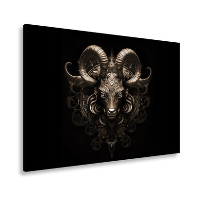 Leinwandbild Sternzeichen Kraftvoller Steinbock mit majestätischem Blick - deyoli