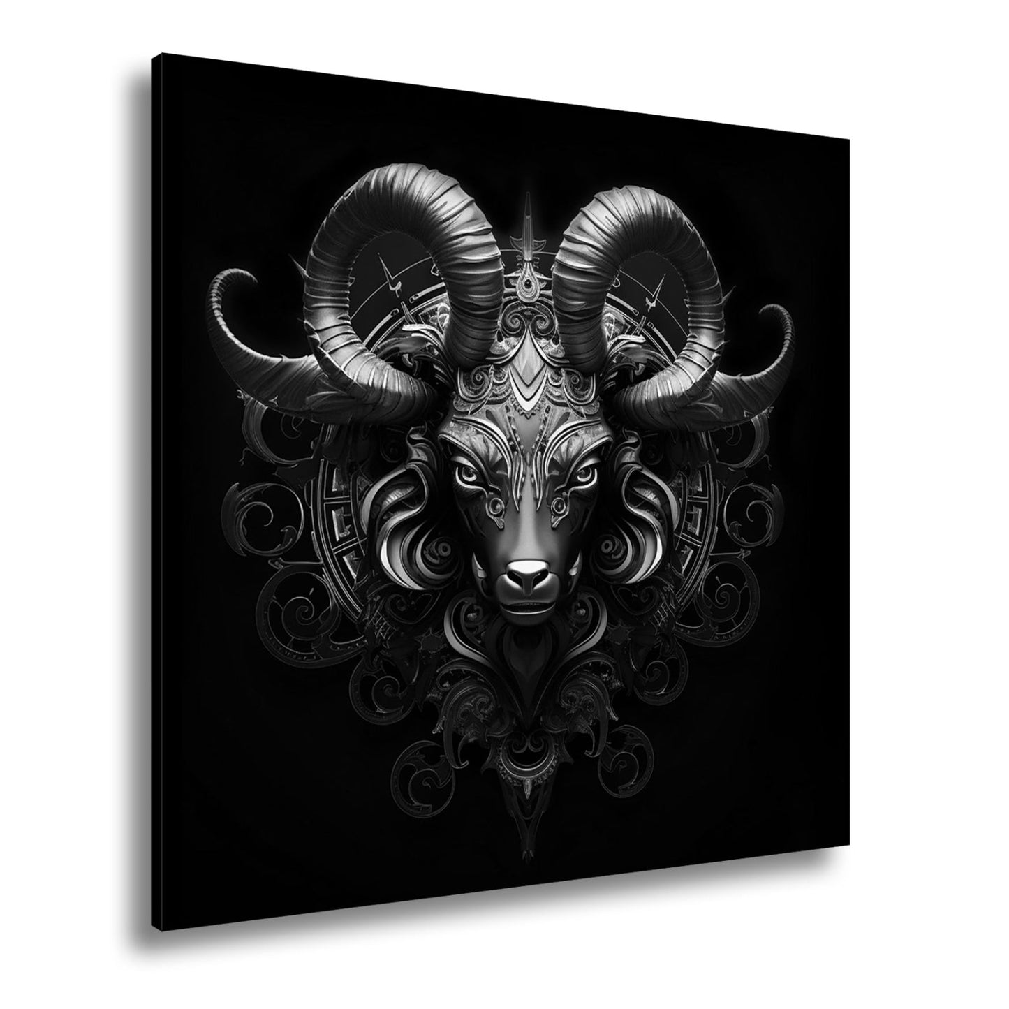 Leinwandbild Sternzeichen Kraftvoller Steinbock mit majestätischem Blick - deyoli