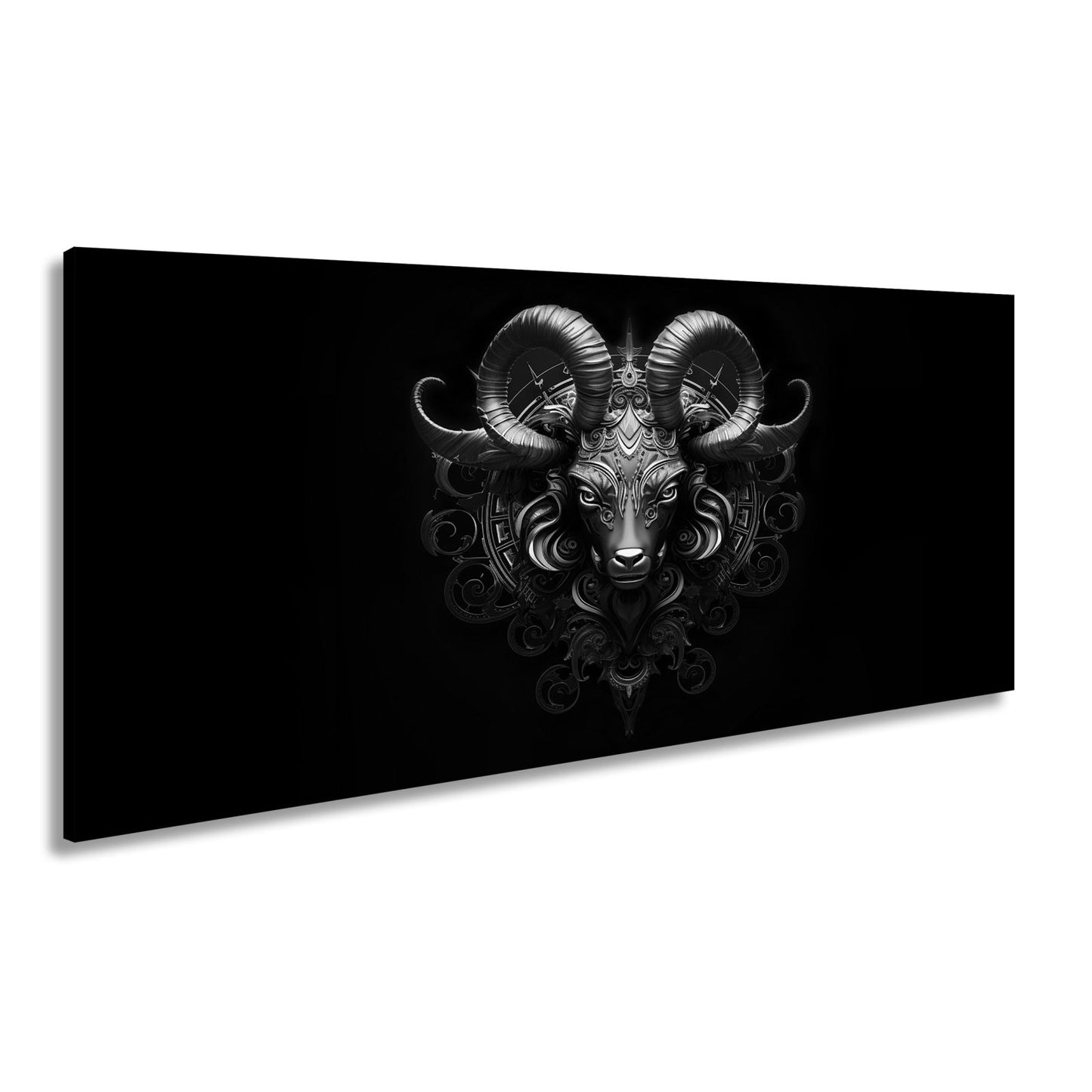Leinwandbild Sternzeichen Kraftvoller Steinbock mit majestätischem Blick - deyoli