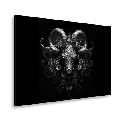 Leinwandbild Sternzeichen Kraftvoller Steinbock mit majestätischem Blick - deyoli