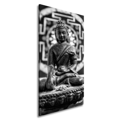 Leinwandbild Stille Erleuchtung – Buddha ruht im ewigen Gleichgewicht - deyoli