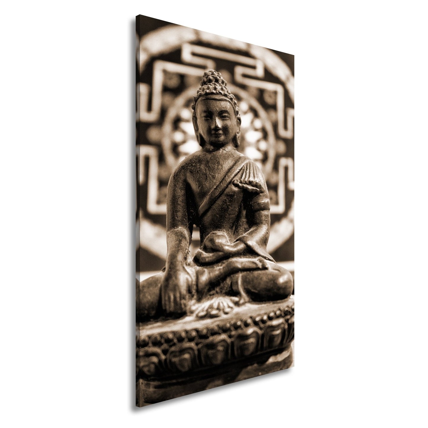 Leinwandbild Stille Erleuchtung – Buddha ruht im ewigen Gleichgewicht - deyoli