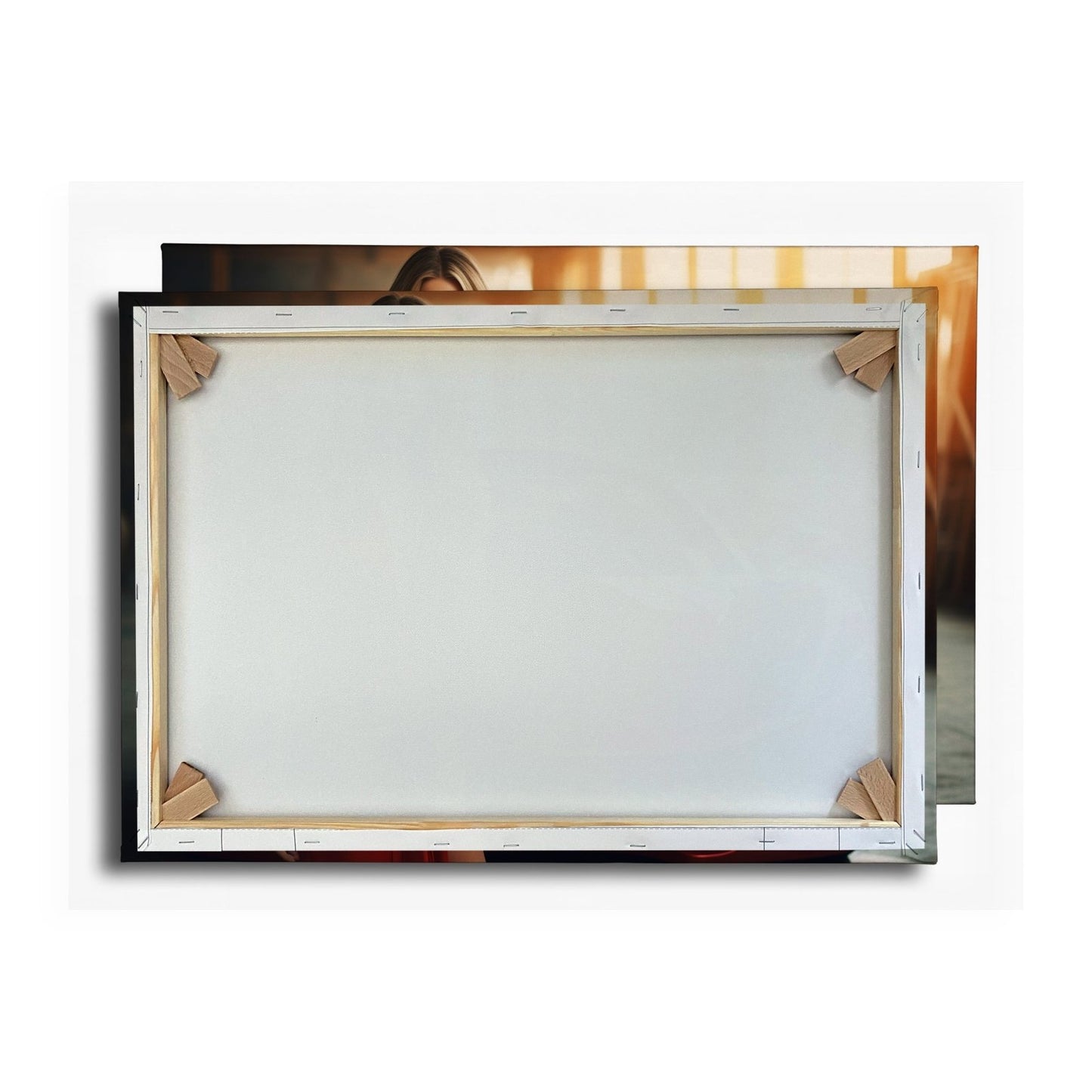 Leinwandbild Supercar XXL – Elegante Frau in Rot vor Luxus - Sportwagen - deyoli