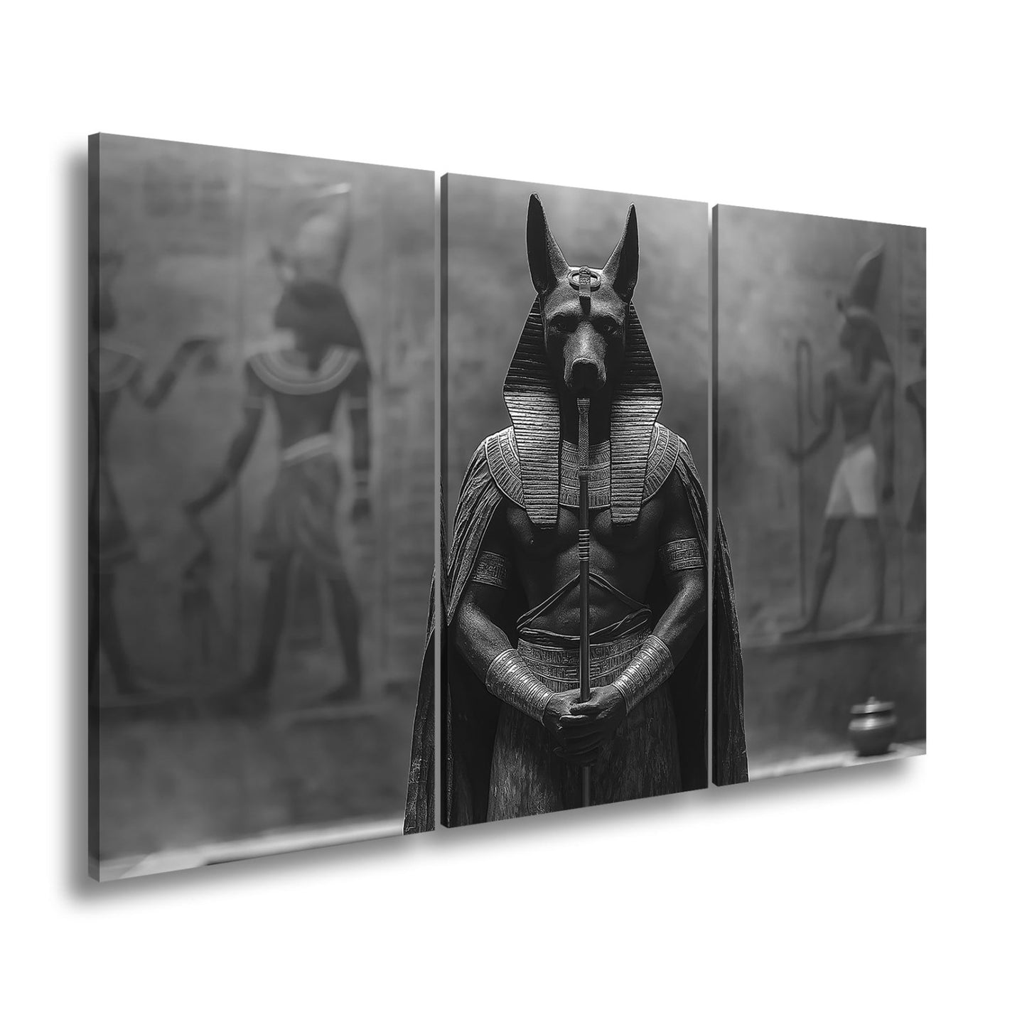 Leinwandbild Wächter der Unterwelt – Anubis in göttlicher Erhabenheit. - deyoli