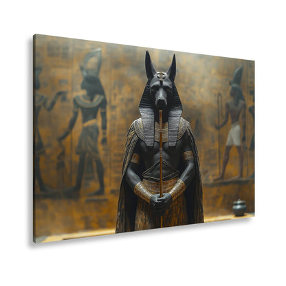 Leinwandbild Wächter der Unterwelt – Anubis in göttlicher Erhabenheit. - deyoli
