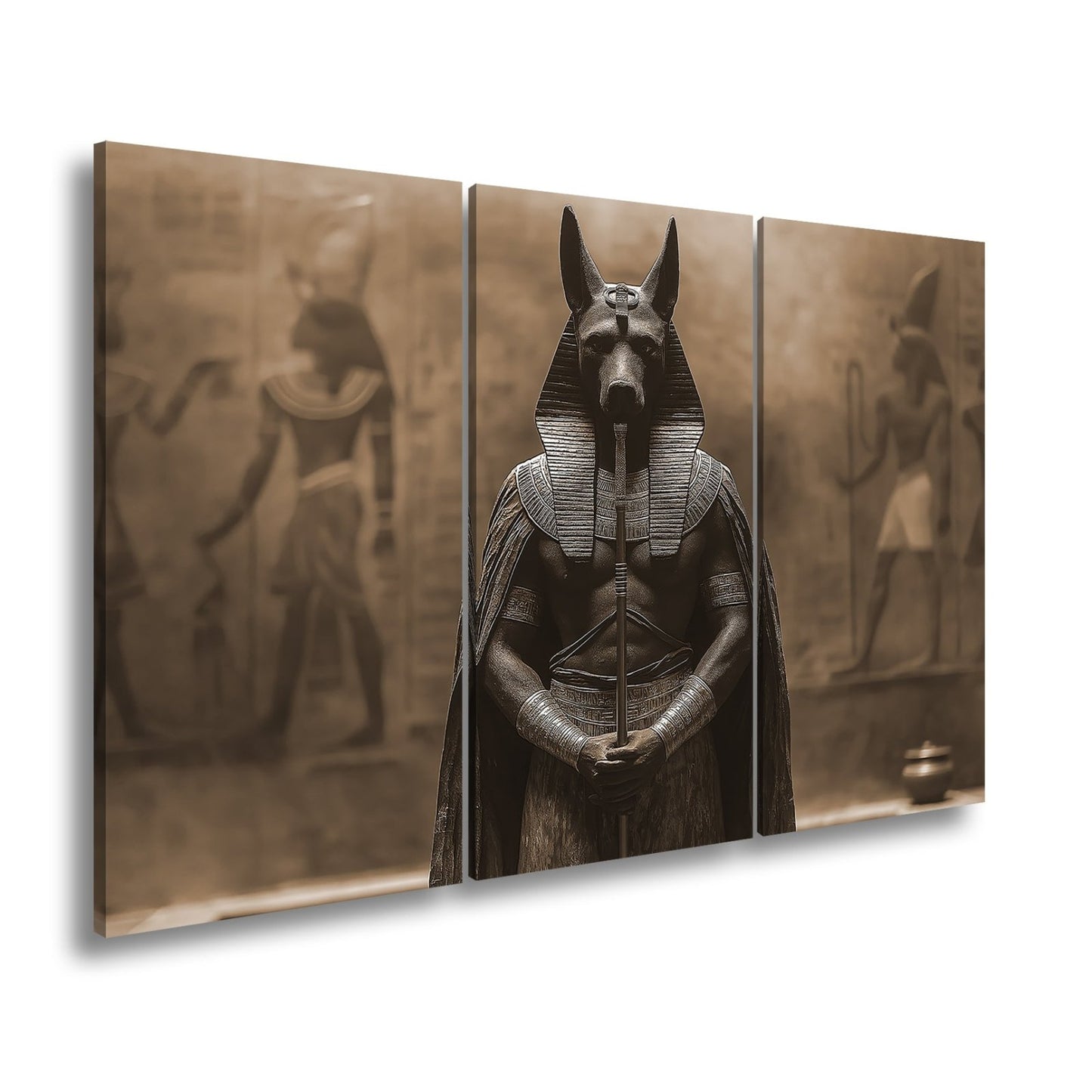 Leinwandbild Wächter der Unterwelt – Anubis in göttlicher Erhabenheit. - deyoli