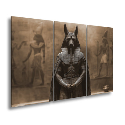 Leinwandbild Wächter der Unterwelt – Anubis in göttlicher Erhabenheit. - deyoli