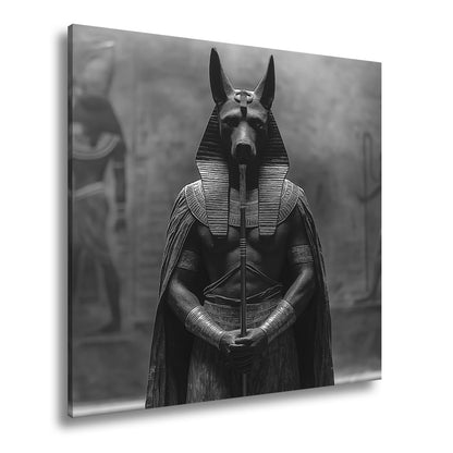 Leinwandbild Wächter der Unterwelt – Anubis in göttlicher Erhabenheit. - deyoli