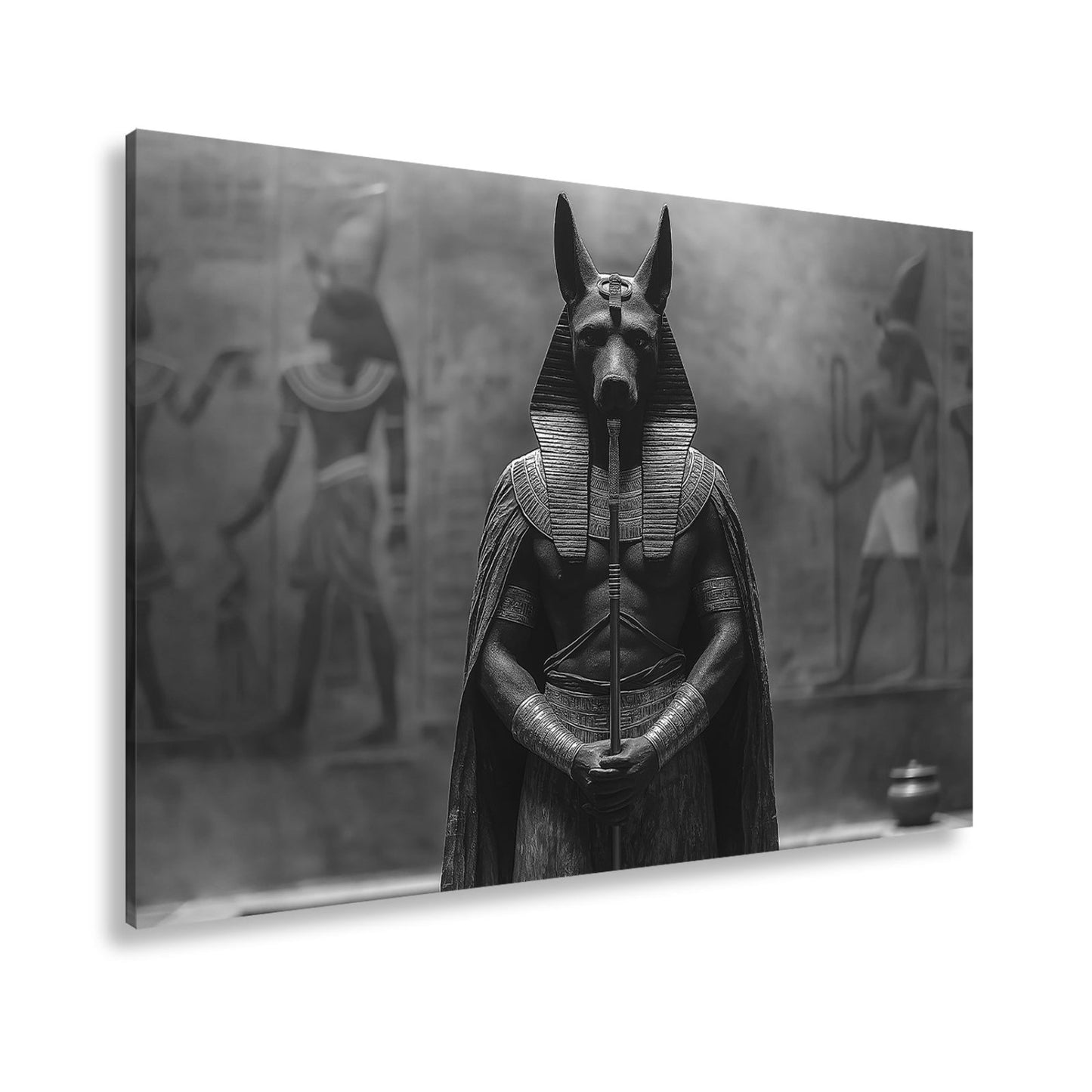 Leinwandbild Wächter der Unterwelt – Anubis in göttlicher Erhabenheit. - deyoli