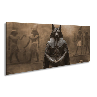 Leinwandbild Wächter der Unterwelt – Anubis in göttlicher Erhabenheit. - deyoli