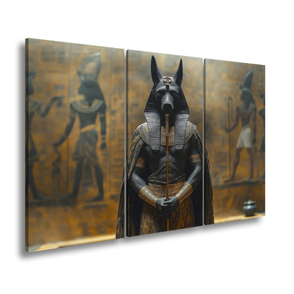 Leinwandbild Wächter der Unterwelt – Anubis in göttlicher Erhabenheit. - deyoli