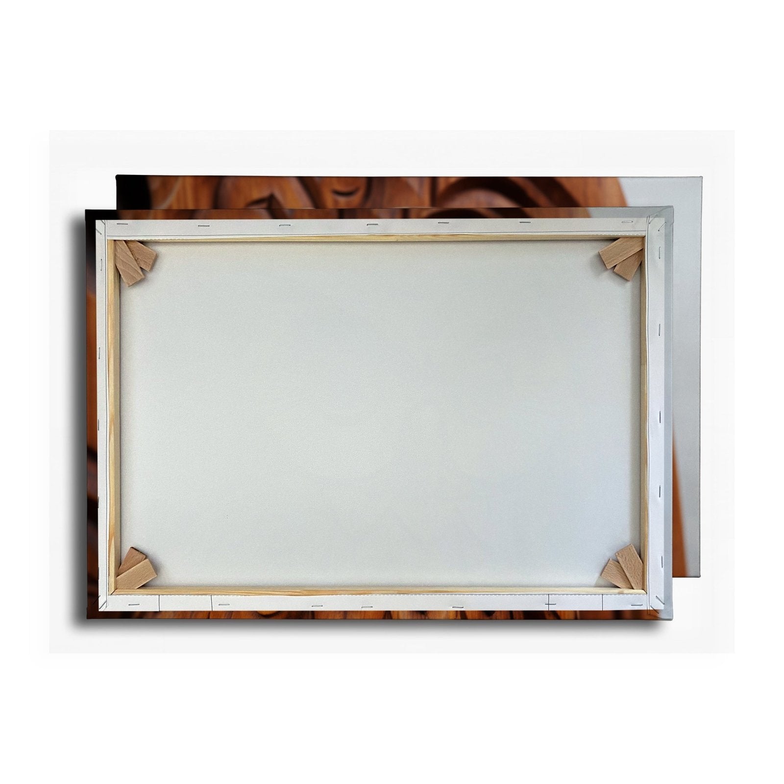 Leinwandbild Weisheit aus Holz – die Eule blickt mit ruhiger Tiefe. - deyoli
