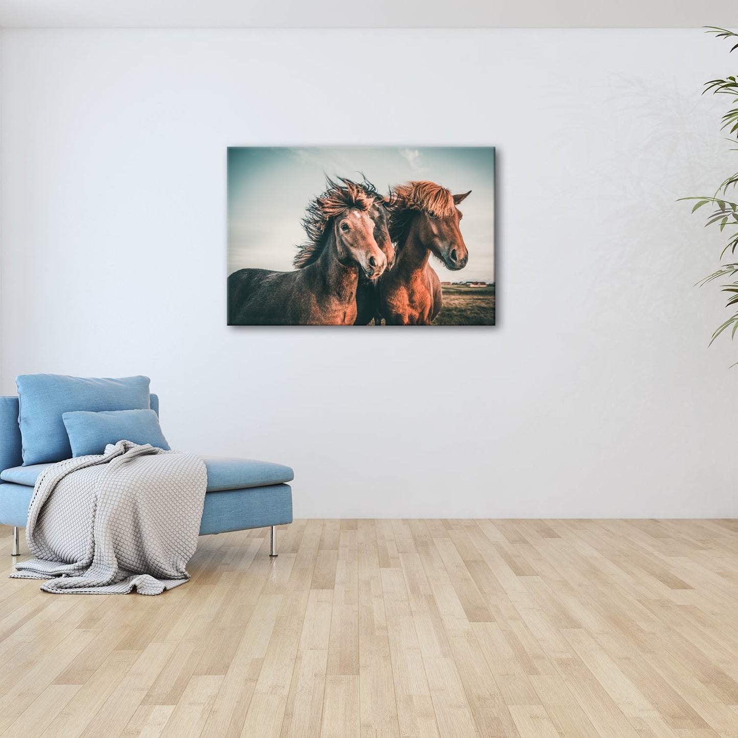 Leinwandbild Wilde Mähnen im Wind – Kraft und Freiheit vereint - deyoli