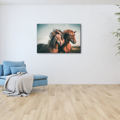 Leinwandbild Wilde Mähnen im Wind – Kraft und Freiheit vereint - deyoli