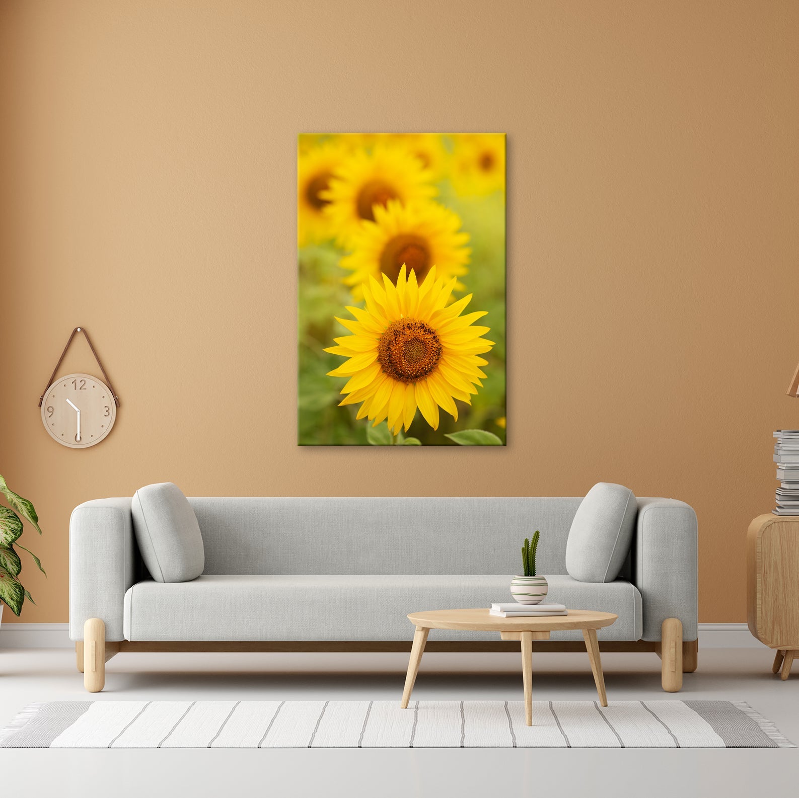 Leinwandbild XXL Blumen Sommer – Leuchtende Blüten - deyoli
