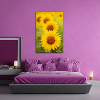 Leinwandbild XXL Blumen Sommer – Leuchtende Blüten - deyoli