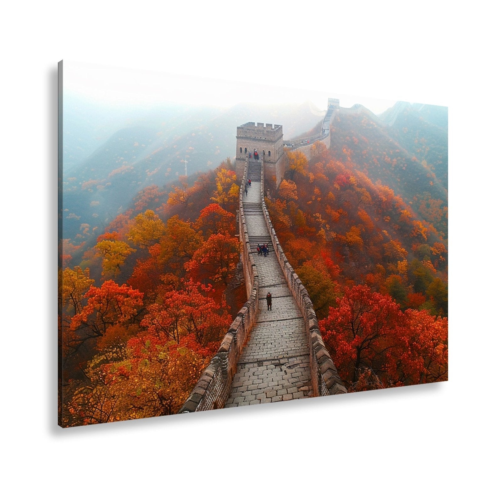 Leinwandbild XXL Chinesische Mauer Herbst – China - deyoli