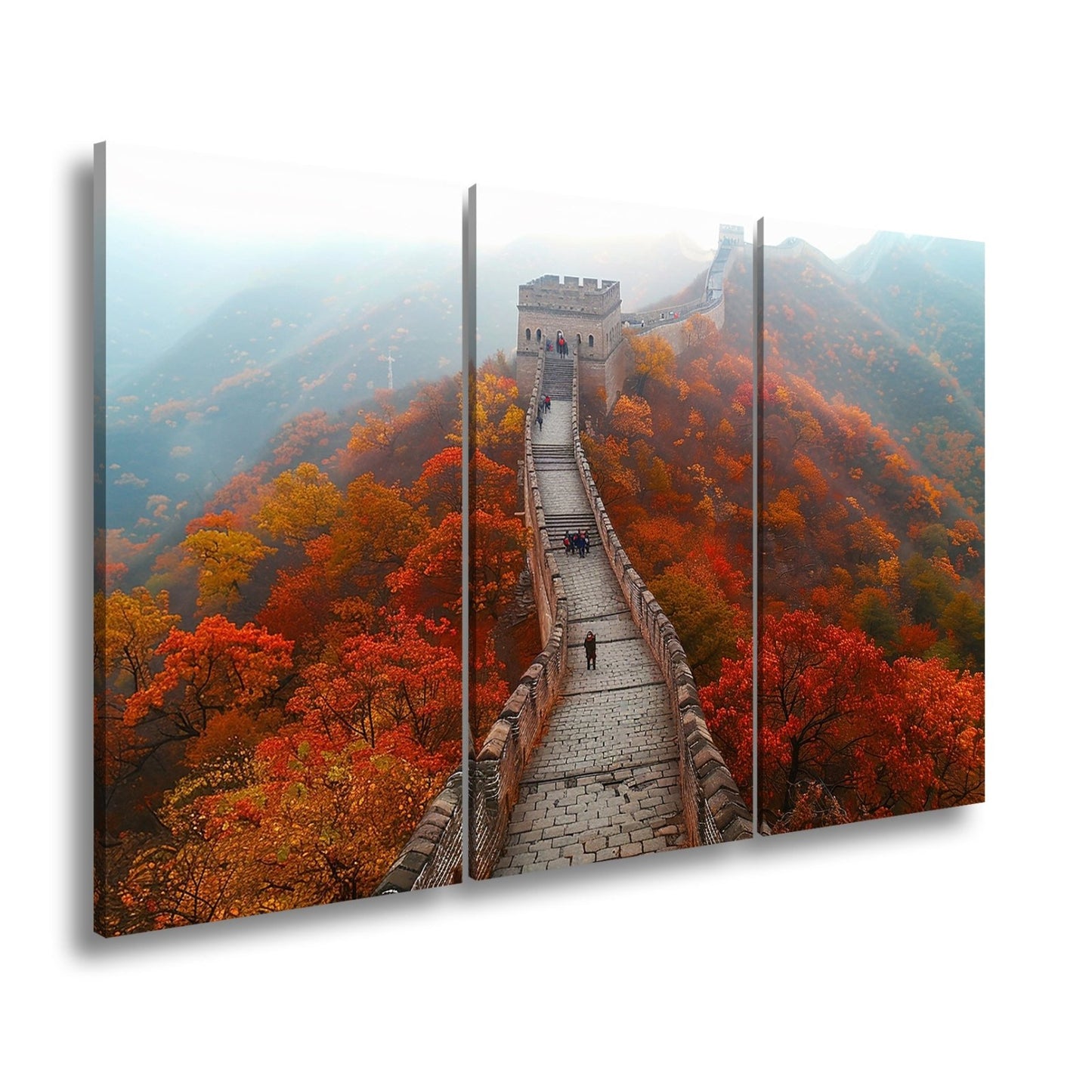Leinwandbild XXL Chinesische Mauer Herbst – China - deyoli