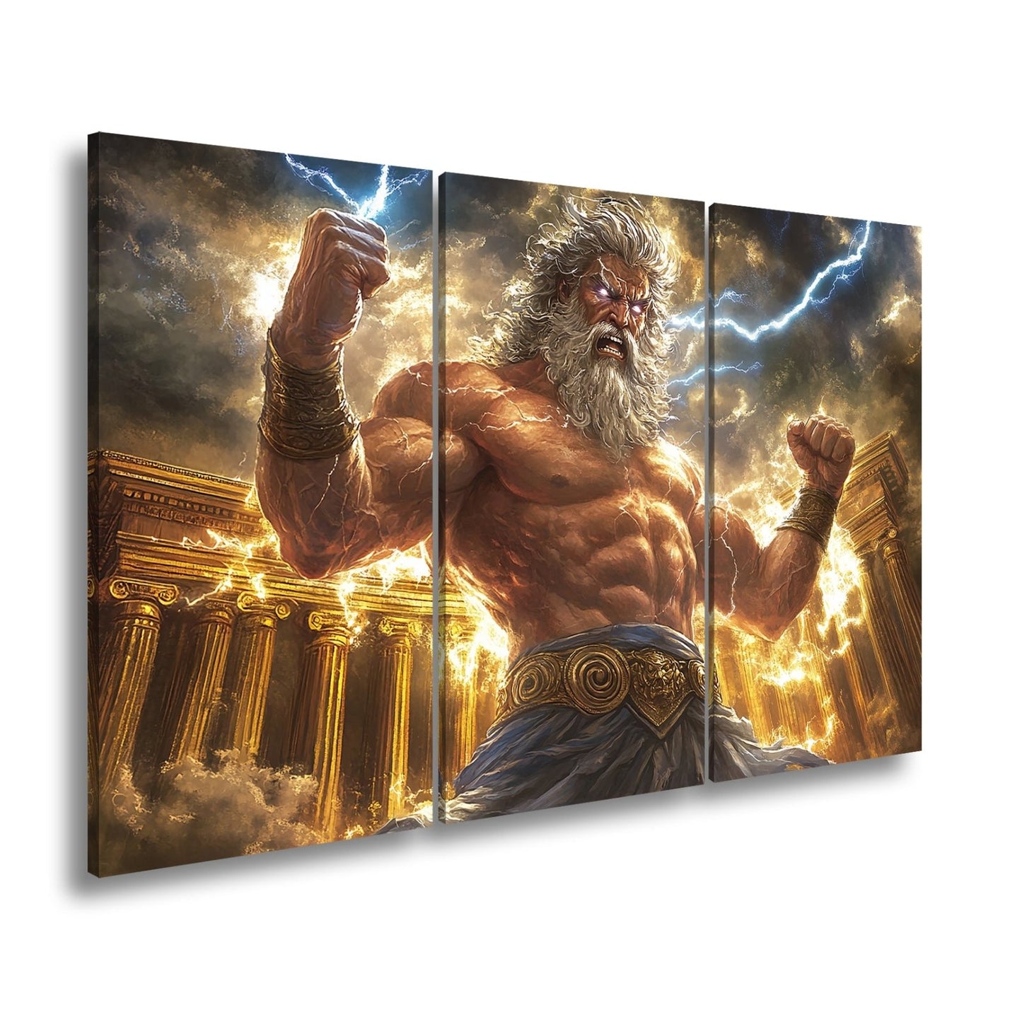 Leinwandbild XXL Donnergott Thor – Mythologie Fantasy - deyoli