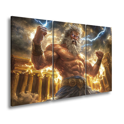 Leinwandbild XXL Donnergott Thor – Mythologie Fantasy - deyoli