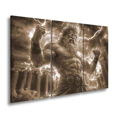 Leinwandbild XXL Donnergott Thor – Mythologie Fantasy - deyoli