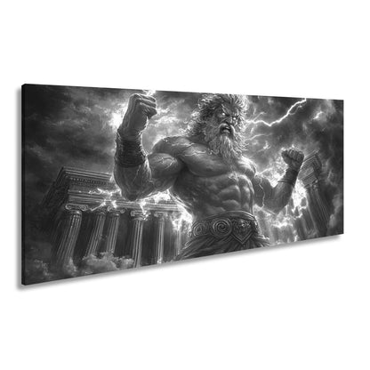 Leinwandbild XXL Donnergott Thor – Mythologie Fantasy - deyoli