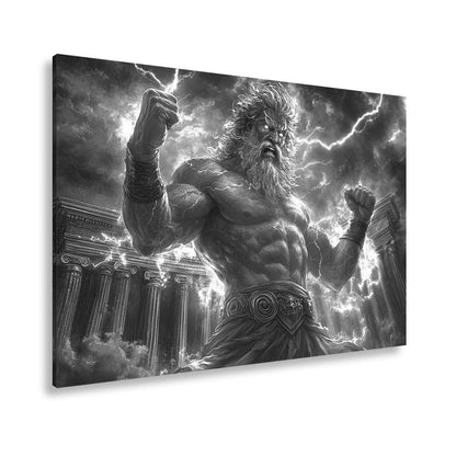 Leinwandbild XXL Donnergott Thor – Mythologie Fantasy - deyoli