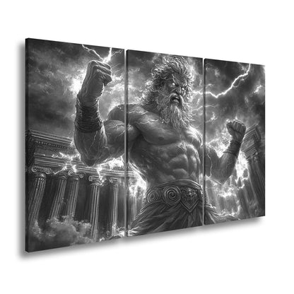 Leinwandbild XXL Donnergott Thor – Mythologie Fantasy - deyoli