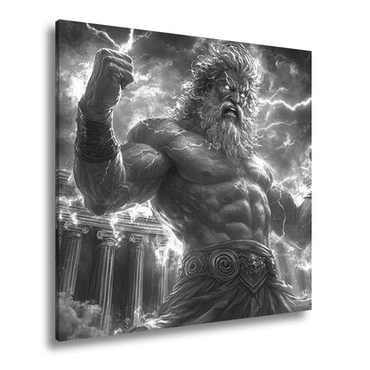 Leinwandbild XXL Donnergott Thor – Mythologie Fantasy - deyoli