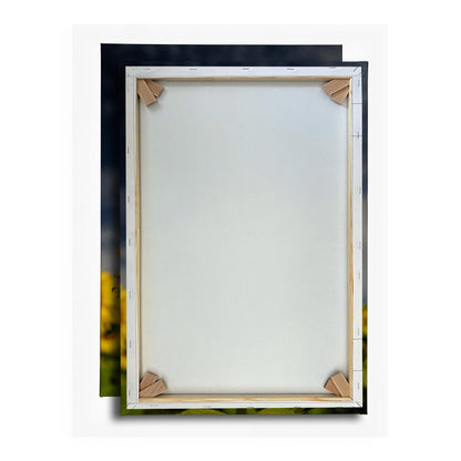 Leinwandbild XXL Sonnenblume Himmel – Dramatisch - deyoli