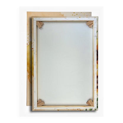 Leinwandbild XXL Sonnenblumen Aquarell – Blumen Wanddeko - deyoli