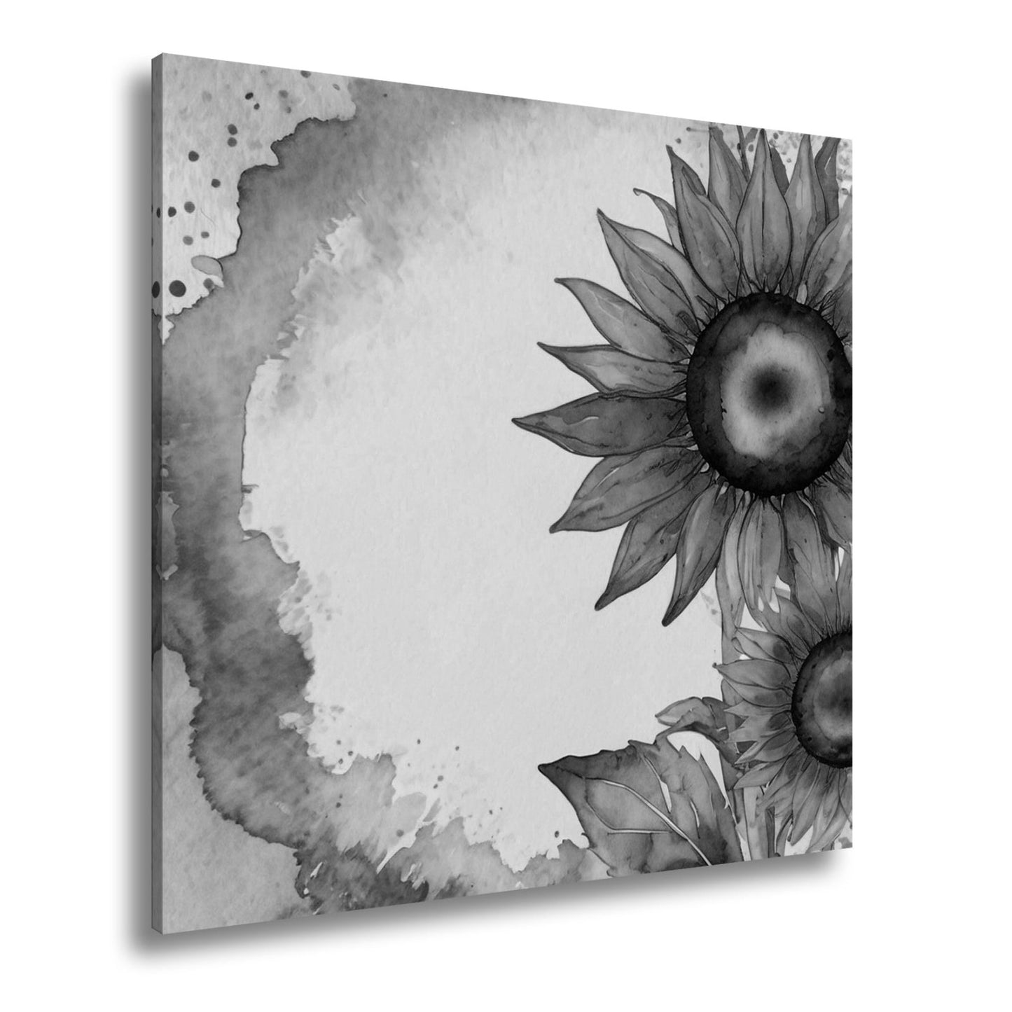 Leinwandbild XXL Sonnenblumen Aquarell – Blumen Wanddeko - deyoli