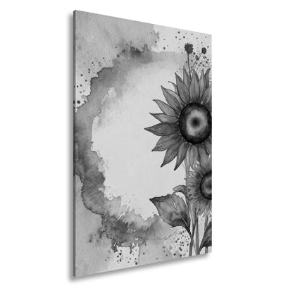 Leinwandbild XXL Sonnenblumen Aquarell – Blumen Wanddeko - deyoli