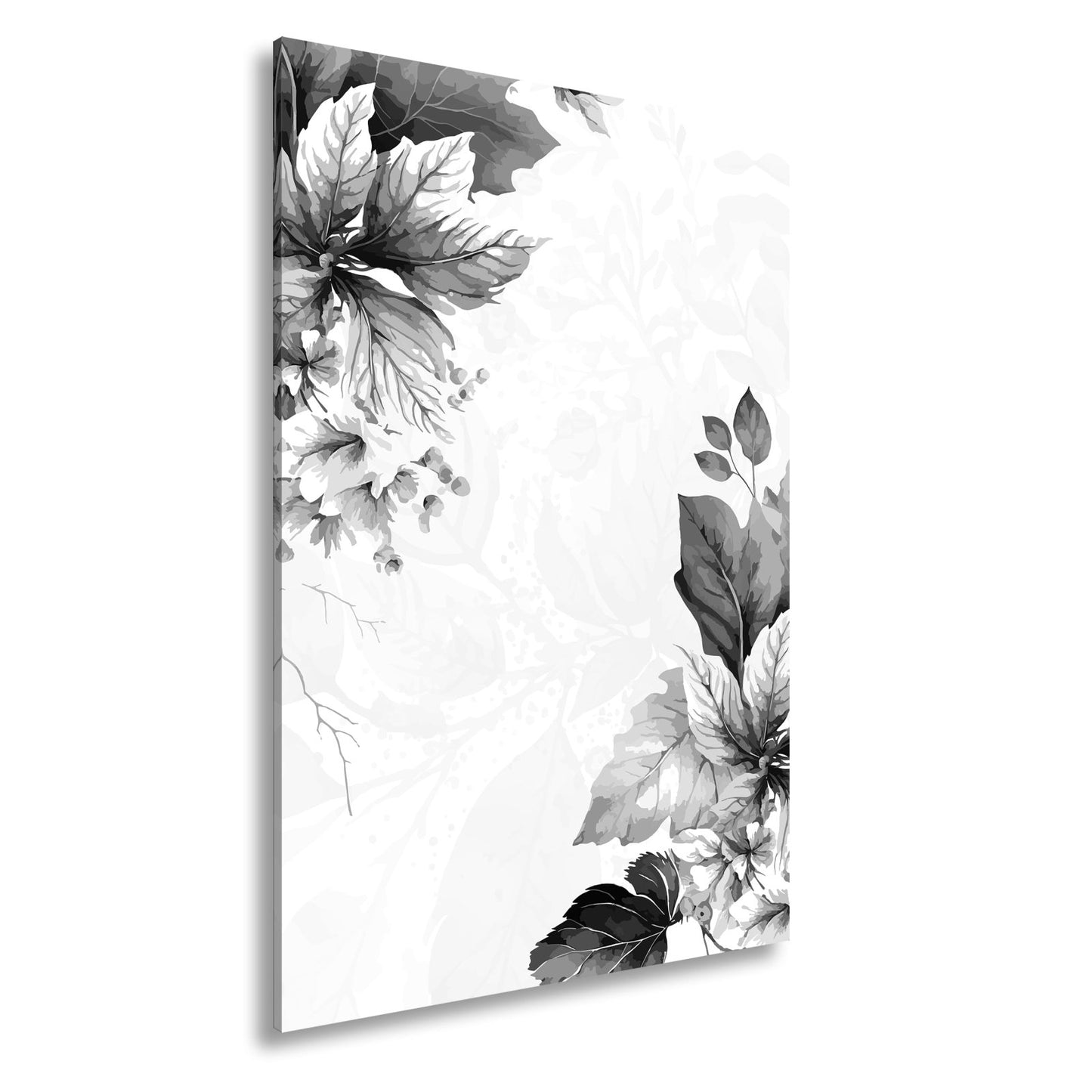 Leinwandbild Zarte florale Aquarelle in sanftem Rosa und Creme - deyoli