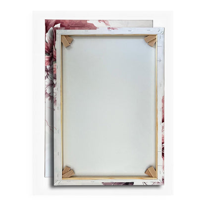 Leinwandbild Zarte florale Aquarelle in sanftem Rosa und Creme - deyoli