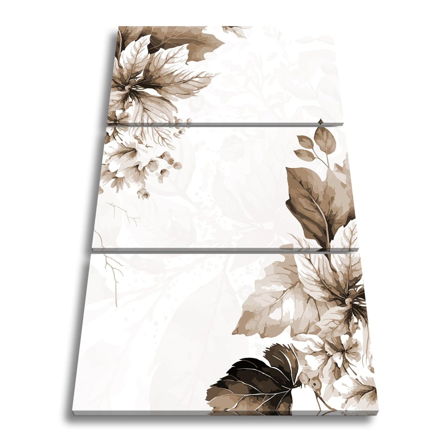 Leinwandbild Zarte florale Aquarelle in sanftem Rosa und Creme - deyoli