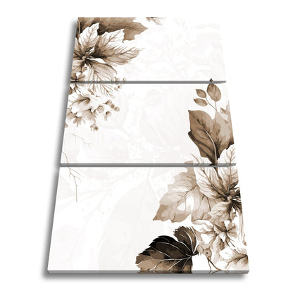 Leinwandbild Zarte florale Aquarelle in sanftem Rosa und Creme - deyoli