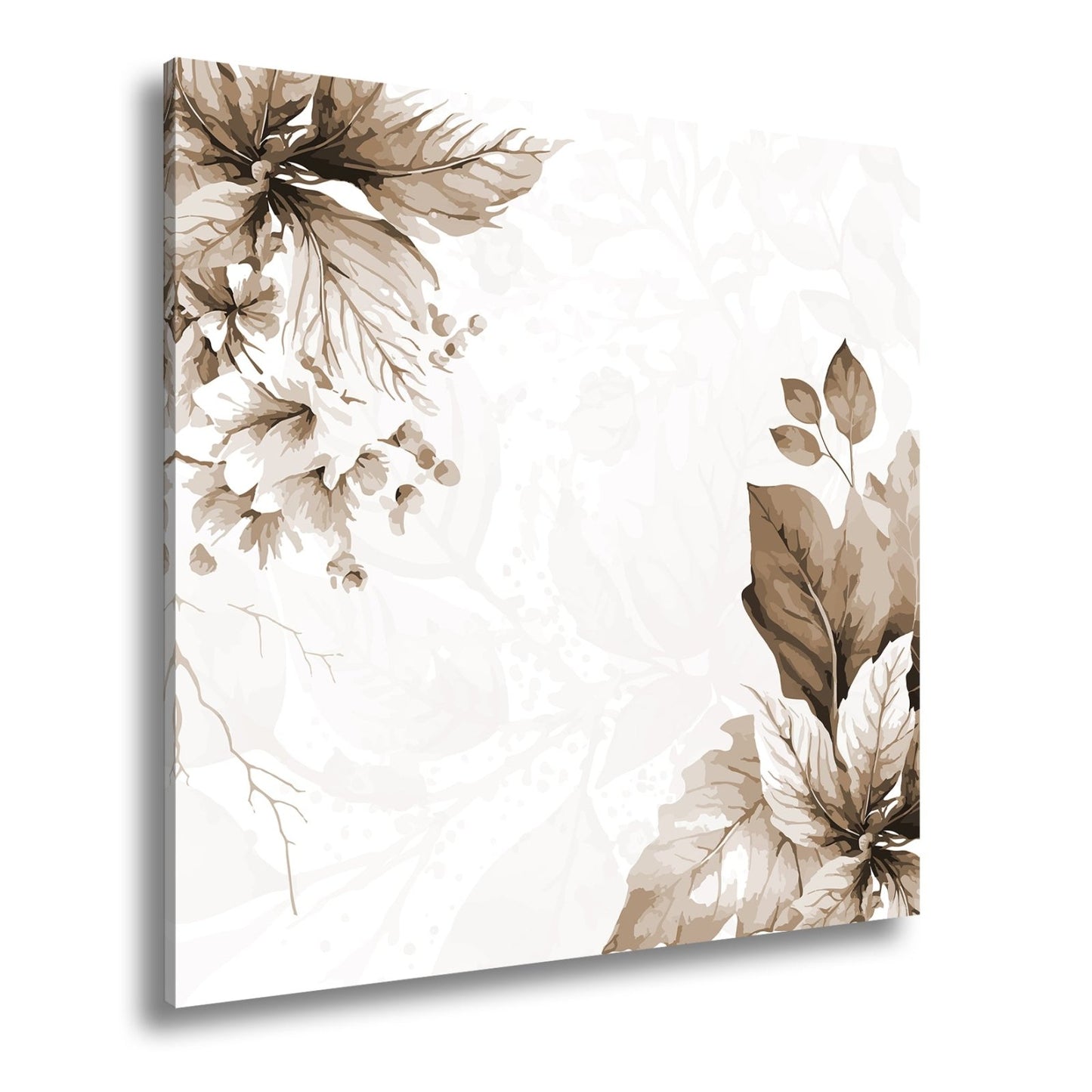 Leinwandbild Zarte florale Aquarelle in sanftem Rosa und Creme - deyoli