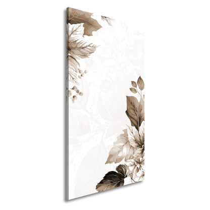 Leinwandbild Zarte florale Aquarelle in sanftem Rosa und Creme - deyoli