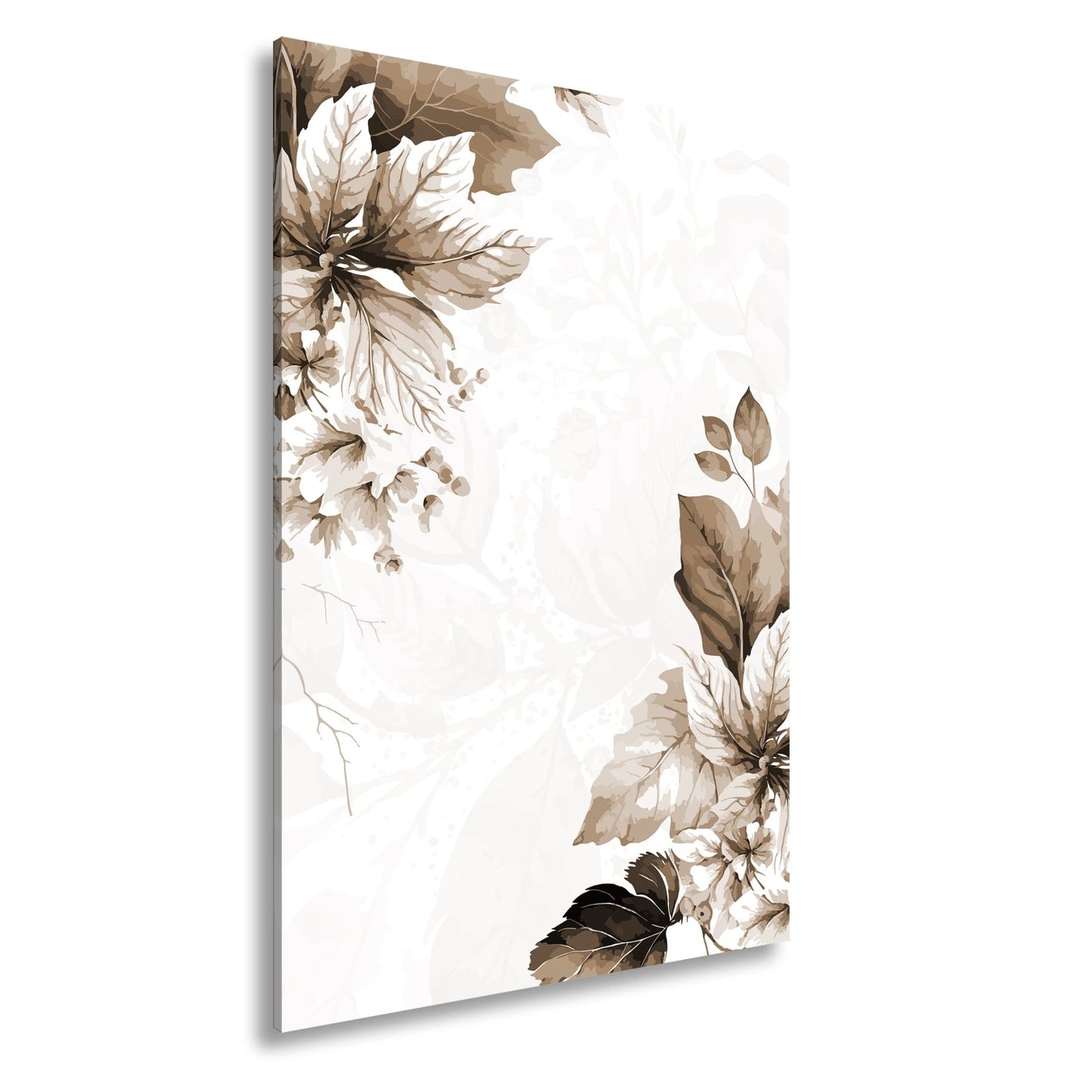 Leinwandbild Zarte florale Aquarelle in sanftem Rosa und Creme - deyoli